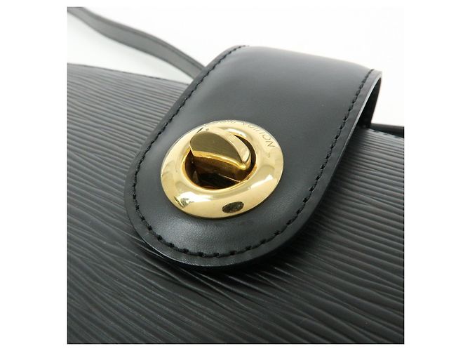Borsa a tracolla e spalla Louis Vuitton Epi Capuchin Noir Black M52342 - vista 18