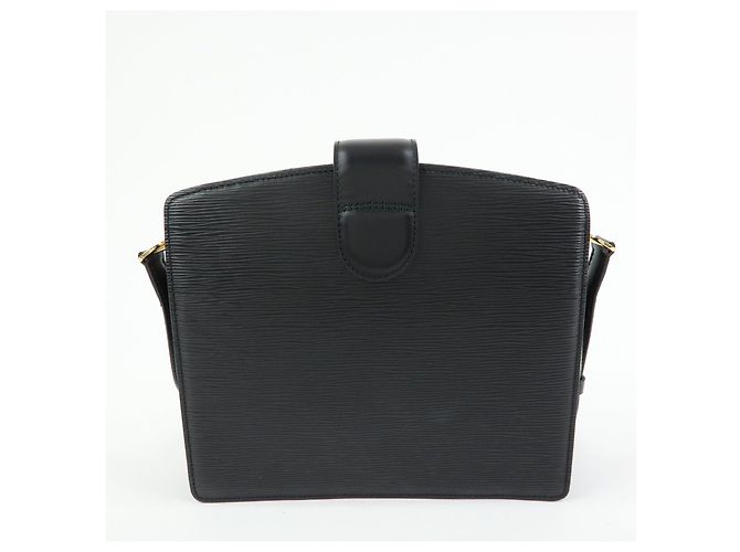 Borsa a tracolla e spalla Louis Vuitton Epi Capuchin Noir Black M52342 - vista 2