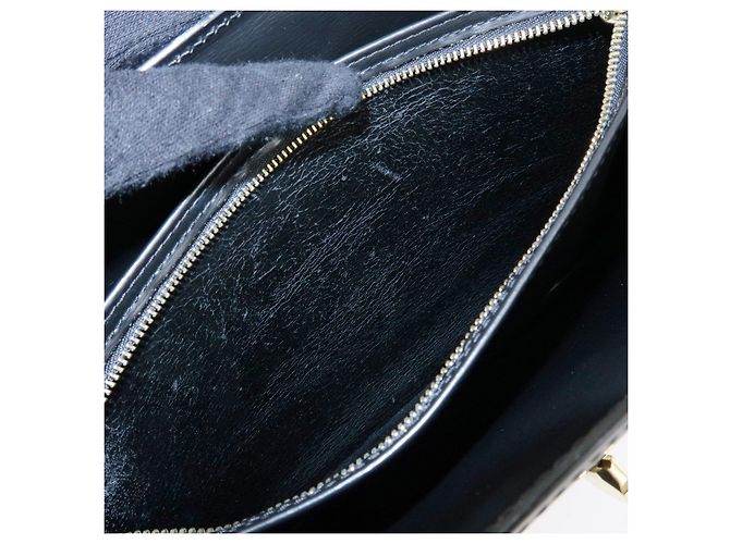 Borsa a tracolla e spalla Louis Vuitton Epi Capuchin Noir Black M52342 - vista 21