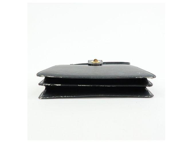 Borsa a tracolla e spalla Louis Vuitton Epi Capuchin Noir Black M52342 - vista 5