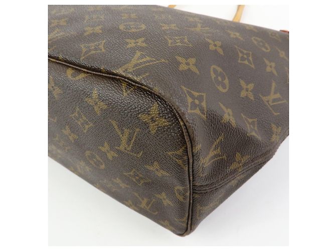 Borsa a Spalla Louis Vuitton Monogram Neverfull MM Marrone M40156 - vista 12
