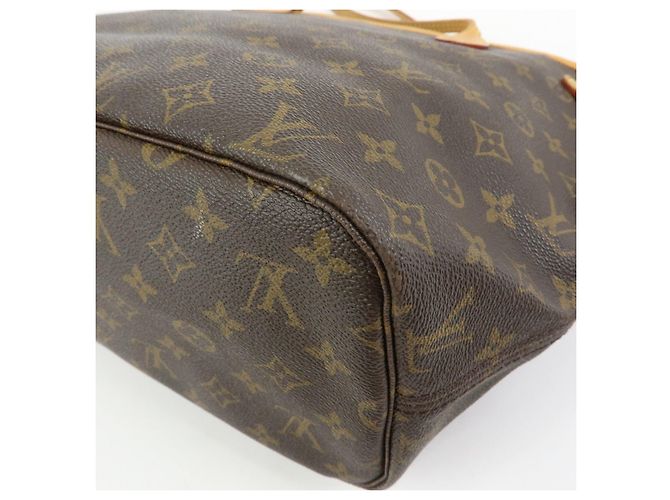Borsa a Spalla Louis Vuitton Monogram Neverfull MM Marrone M40156 - vista 14