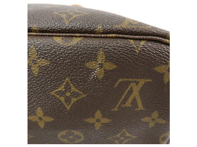 Borsa a Spalla Louis Vuitton Monogram Neverfull MM Marrone M40156 - vista 15