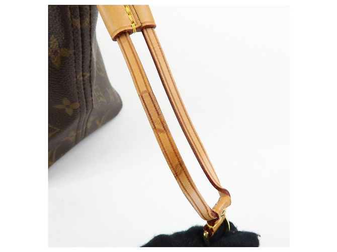 Borsa a Spalla Louis Vuitton Monogram Neverfull MM Marrone M40156 - vista 16