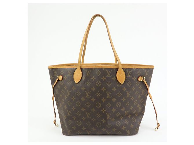 Borsa a Spalla Louis Vuitton Monogram Neverfull MM Marrone M40156 - vista 2