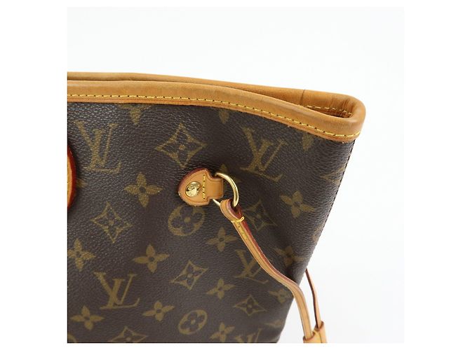 Borsa a Spalla Louis Vuitton Monogram Neverfull MM Marrone M40156 - vista 20