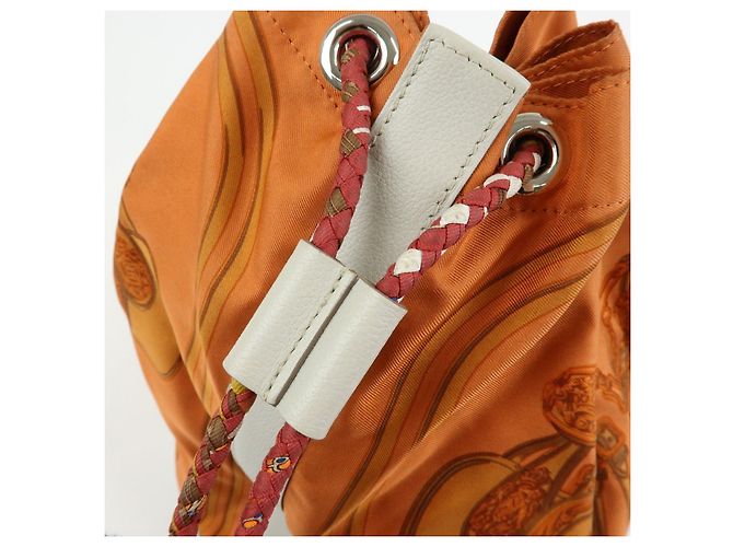 Hermès HERMES Borsa a tracolla Silk Taurillon Sac SoieCool22 Punzonatura □O Arancione - vista 10
