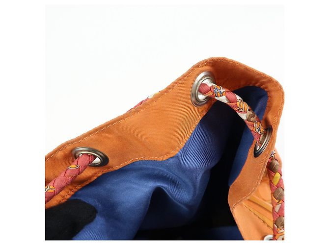 Hermès HERMES Borsa a tracolla Silk Taurillon Sac SoieCool22 Punzonatura □O Arancione - vista 18