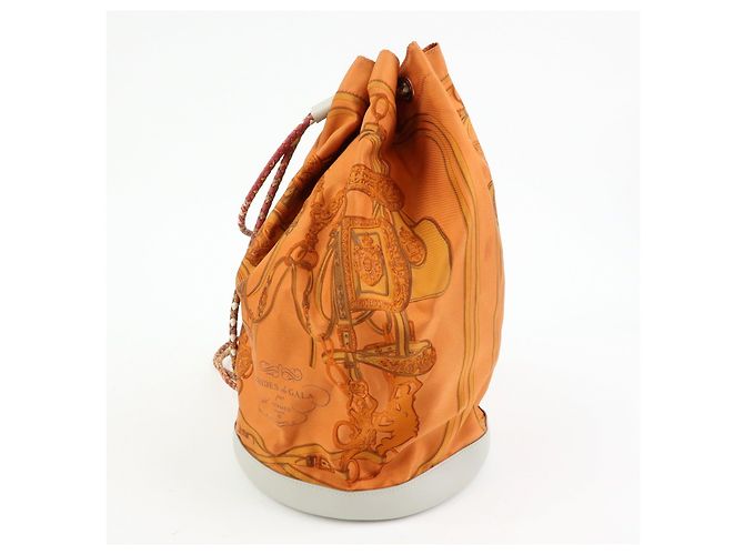 Hermès HERMES Borsa a tracolla Silk Taurillon Sac SoieCool22 Punzonatura □O Arancione - vista 4