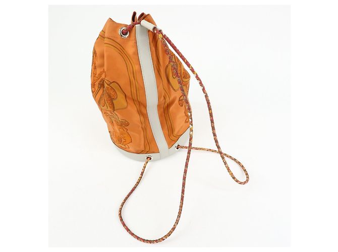 Hermès HERMES Borsa a tracolla Silk Taurillon Sac SoieCool22 Punzonatura □O Arancione - vista 6