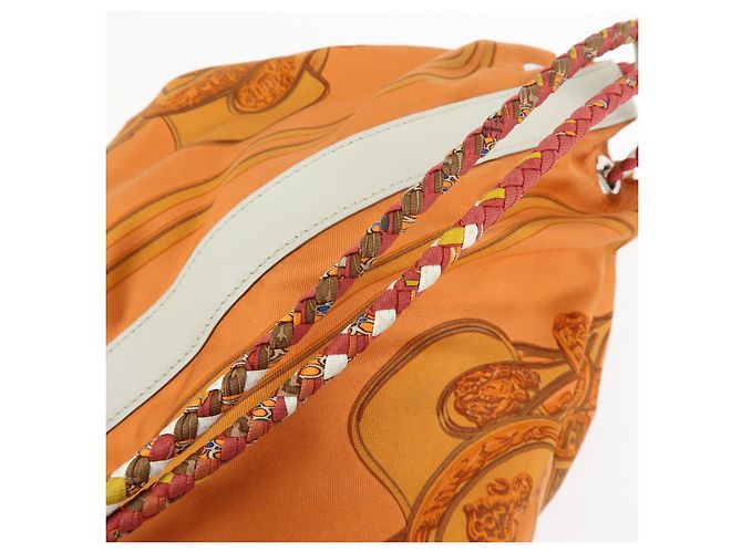 Hermès HERMES Borsa a tracolla Silk Taurillon Sac SoieCool22 Punzonatura □O Arancione - vista 7