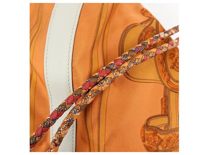 Hermès HERMES Borsa a tracolla Silk Taurillon Sac SoieCool22 Punzonatura □O Arancione - vista 8