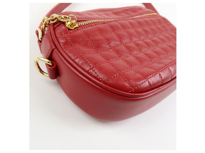 Céline CELINE Borsa a spalla in pelle Borsa a tracolla C Charm Red - vista 11