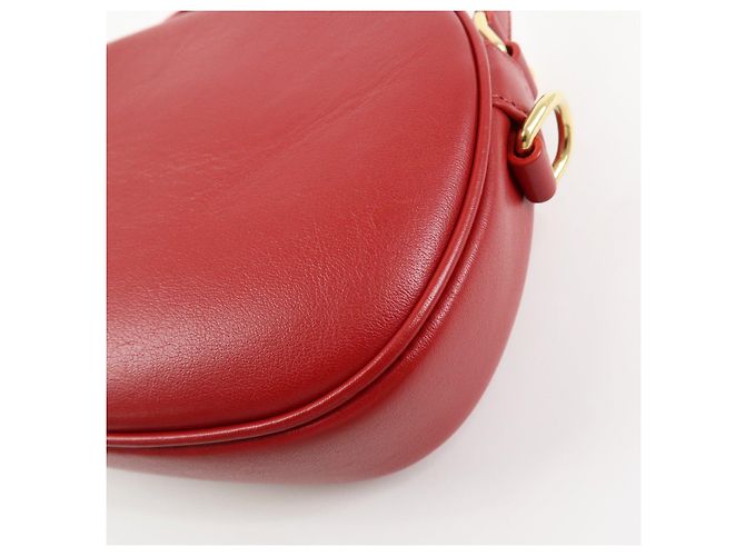 Céline CELINE Borsa a spalla in pelle Borsa a tracolla C Charm Red - vista 12
