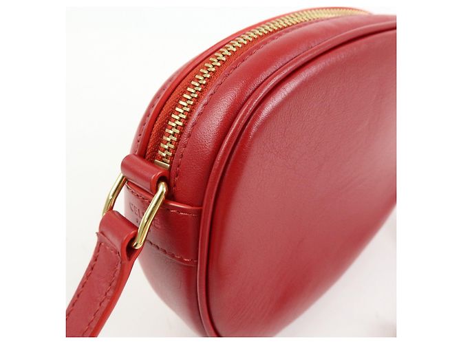 Céline CELINE Borsa a spalla in pelle Borsa a tracolla C Charm Red - vista 16