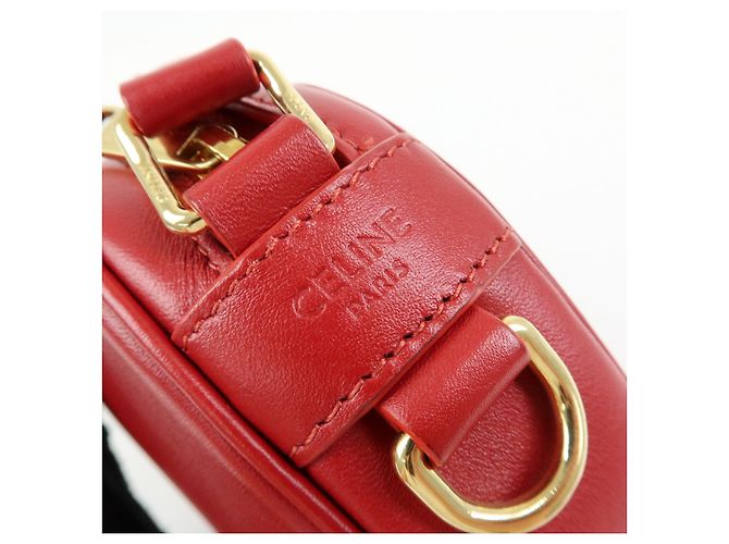 Céline CELINE Borsa a spalla in pelle Borsa a tracolla C Charm Red - vista 17