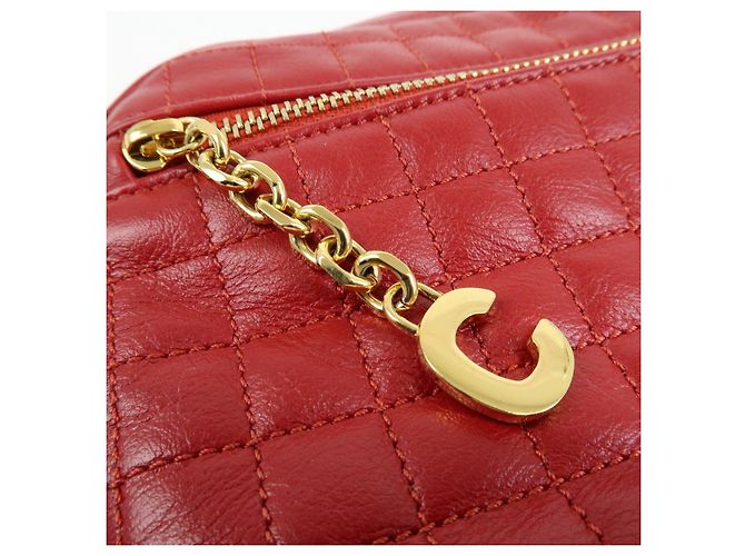 Céline CELINE Borsa a spalla in pelle Borsa a tracolla C Charm Red - vista 18