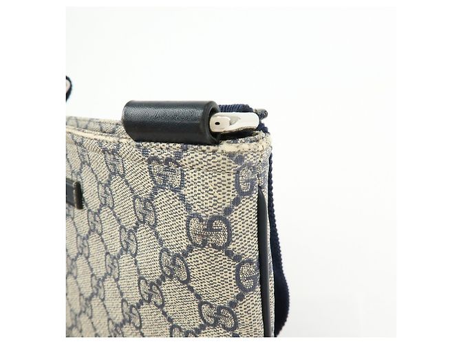 GUCCI Borsa a tracolla e a spalla in pelle GG Supreme Beige 201538 - vista 14