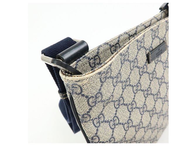 GUCCI Borsa a tracolla e a spalla in pelle GG Supreme Beige 201538 - vista 15