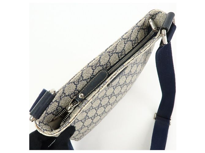 GUCCI Borsa a tracolla e a spalla in pelle GG Supreme Beige 201538 - vista 19