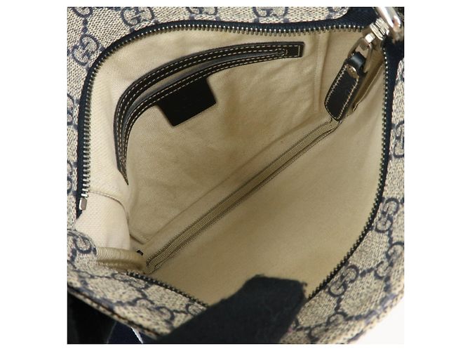 GUCCI Borsa a tracolla e a spalla in pelle GG Supreme Beige 201538 - vista 20