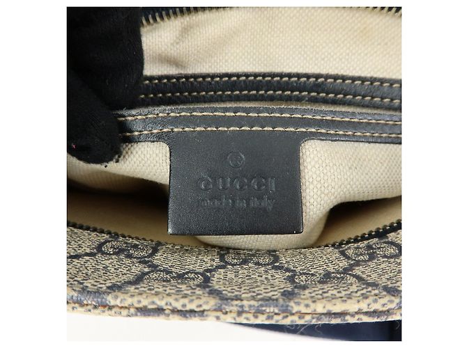GUCCI Borsa a tracolla e a spalla in pelle GG Supreme Beige 201538 - vista 23