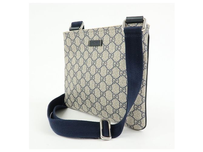 GUCCI Borsa a tracolla e a spalla in pelle GG Supreme Beige 201538 - vista 3