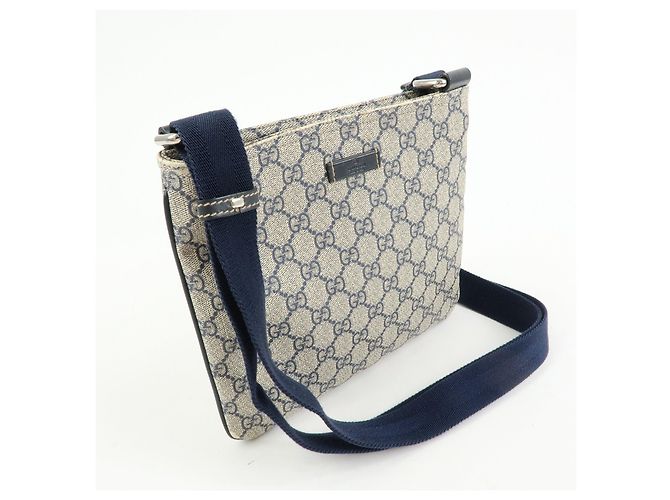 GUCCI Borsa a tracolla e a spalla in pelle GG Supreme Beige 201538 - vista 4