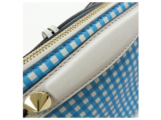 FENDI By The Way Borsa a tracolla 2Way in pelle Gingham Plaid 8BL145 - vista 11
