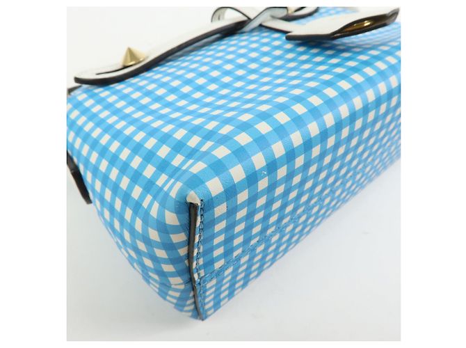 FENDI By The Way Borsa a tracolla 2Way in pelle Gingham Plaid 8BL145 - vista 12