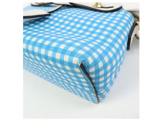 FENDI By The Way Borsa a tracolla 2Way in pelle Gingham Plaid 8BL145 - vista 13