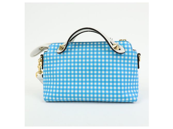 FENDI By The Way Borsa a tracolla 2Way in pelle Gingham Plaid 8BL145 - vista 2