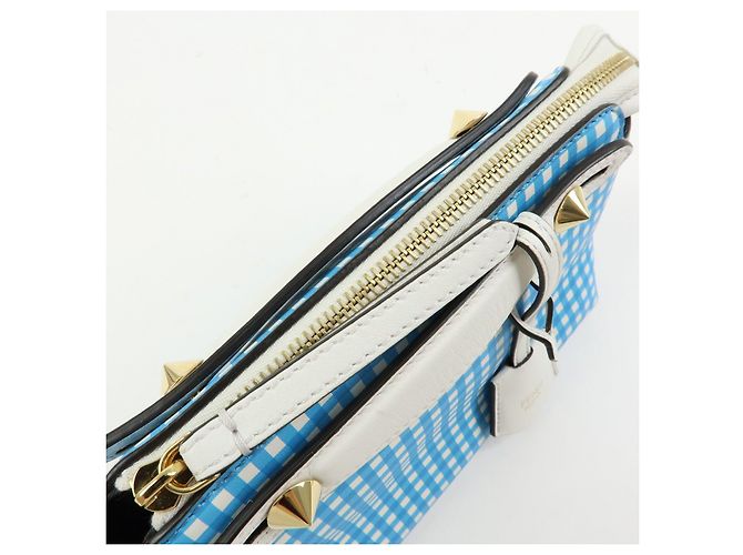FENDI By The Way Borsa a tracolla 2Way in pelle Gingham Plaid 8BL145 - vista 20