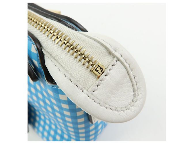 FENDI By The Way Borsa a tracolla 2Way in pelle Gingham Plaid 8BL145 - vista 21