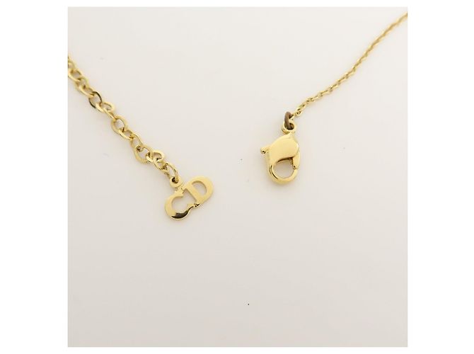 Collana in metallo con ciondolo a cuore logo Christian Dior Oro - vista 10