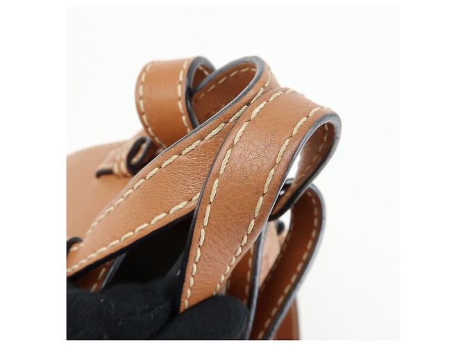 Borsa Mini 2Way LOEWE Anagram Hammock in pelle di vitello e cotone con coulisse - vista 10