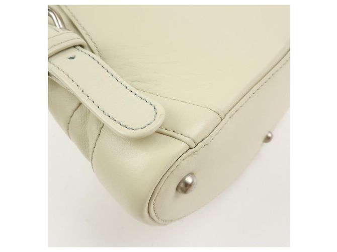 LOEWE Anagram Anton Leder-Rucksack Ivory - Ansicht 13