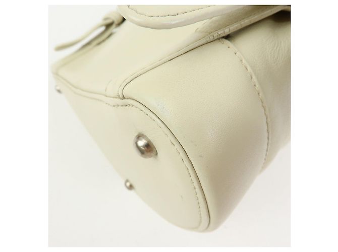 LOEWE Anagram Anton Leder-Rucksack Ivory - Ansicht 14