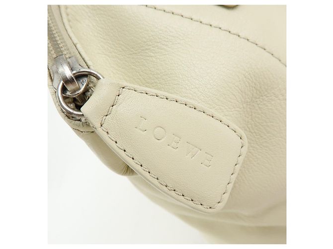 LOEWE Anagram Anton Leder-Rucksack Ivory - Ansicht 17