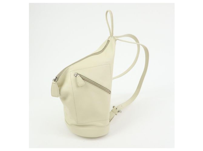 LOEWE Anagram Anton Leder-Rucksack Ivory - Ansicht 3