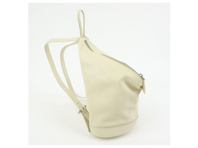 LOEWE Anagram Anton Leder-Rucksack Ivory - Ansicht 4