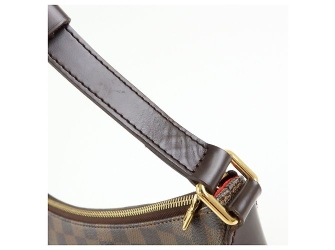 Borsa a tracolla Louis Vuitton Damier Bloomsbury PM Marrone N42251 - vista 10
