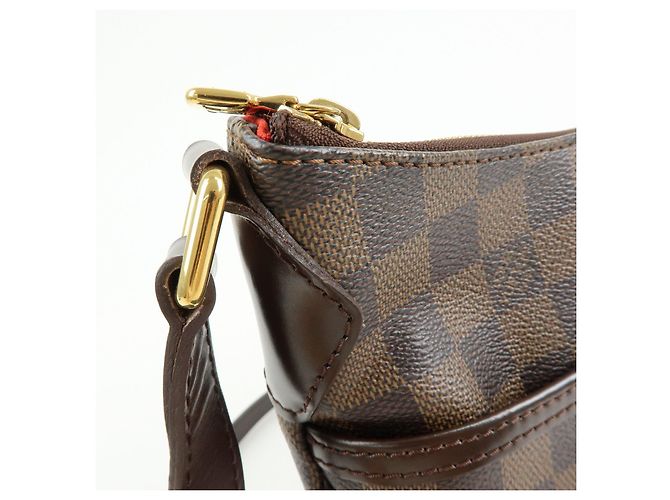 Borsa a tracolla Louis Vuitton Damier Bloomsbury PM Marrone N42251 - vista 15