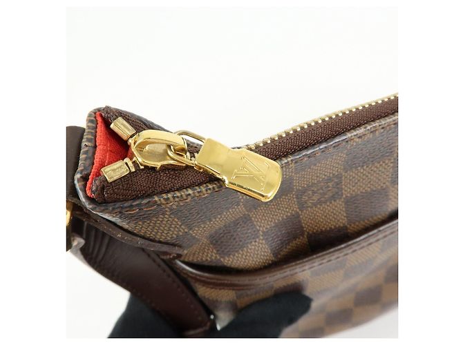 Borsa a tracolla Louis Vuitton Damier Bloomsbury PM Marrone N42251 - vista 19