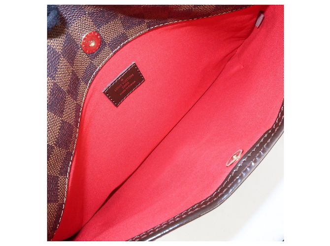 Borsa a tracolla Louis Vuitton Damier Bloomsbury PM Marrone N42251 - vista 22