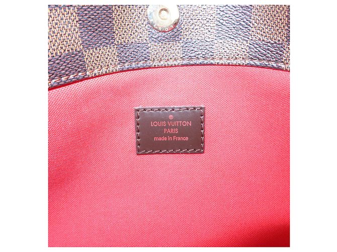 Borsa a tracolla Louis Vuitton Damier Bloomsbury PM Marrone N42251 - vista 23