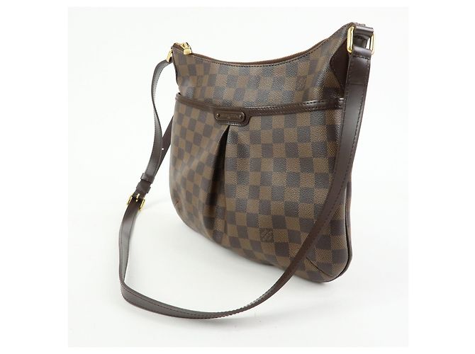 Borsa a tracolla Louis Vuitton Damier Bloomsbury PM Marrone N42251 - vista 3