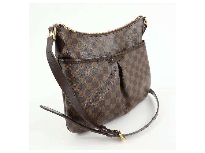 Borsa a tracolla Louis Vuitton Damier Bloomsbury PM Marrone N42251 - vista 4