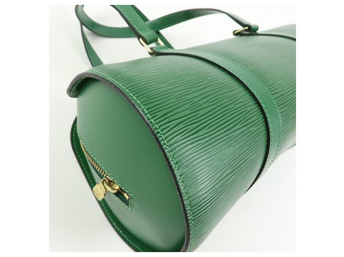 Borsa a mano Louis Vuitton Epi Soufflot Borneo Green M52224 - vista 11