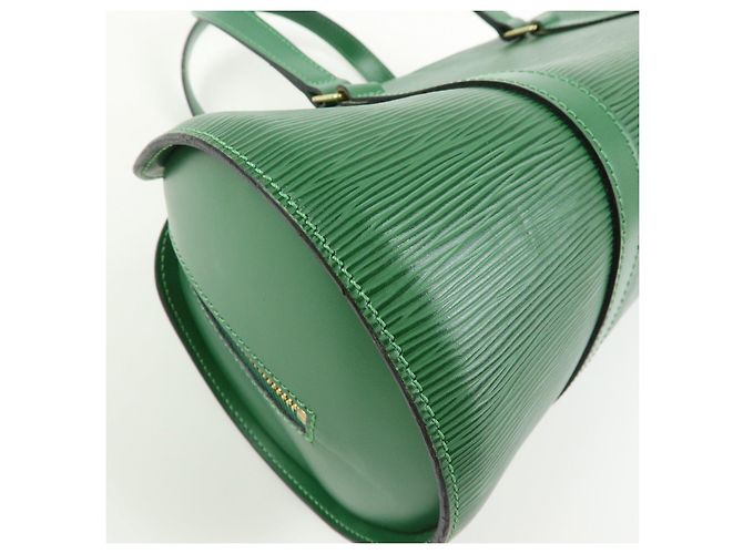 Borsa a mano Louis Vuitton Epi Soufflot Borneo Green M52224 - vista 12